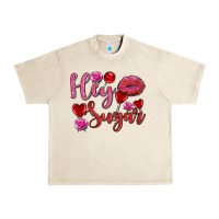 Sandshell hey sugar with lips and candies olivia Urban Heavy Tee - OliviaCreatesArt