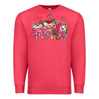 Cardinal pink christmas teeth Premium Sweatshirt - AdoDesignShop
