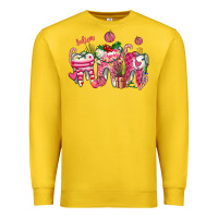 Lemon pink christmas teeth Premium Sweatshirt - AdoDesignShop