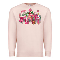 Pale Pink pink christmas teeth Premium Sweatshirt - AdoDesignShop