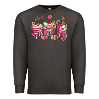 Smoke pink christmas teeth Premium Sweatshirt - AdoDesignShop