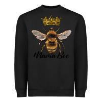 Black mama bee with crown Heavyweight Sweatshirt - Artiststas
