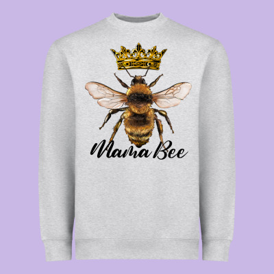 Mama Bee With Crown Heavyweight Sweatshirt Designed By Artiststas
