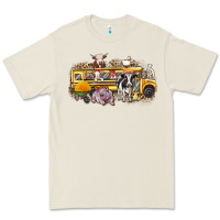 Bone farm animals school bus Premium Tee - texasbilliewilder