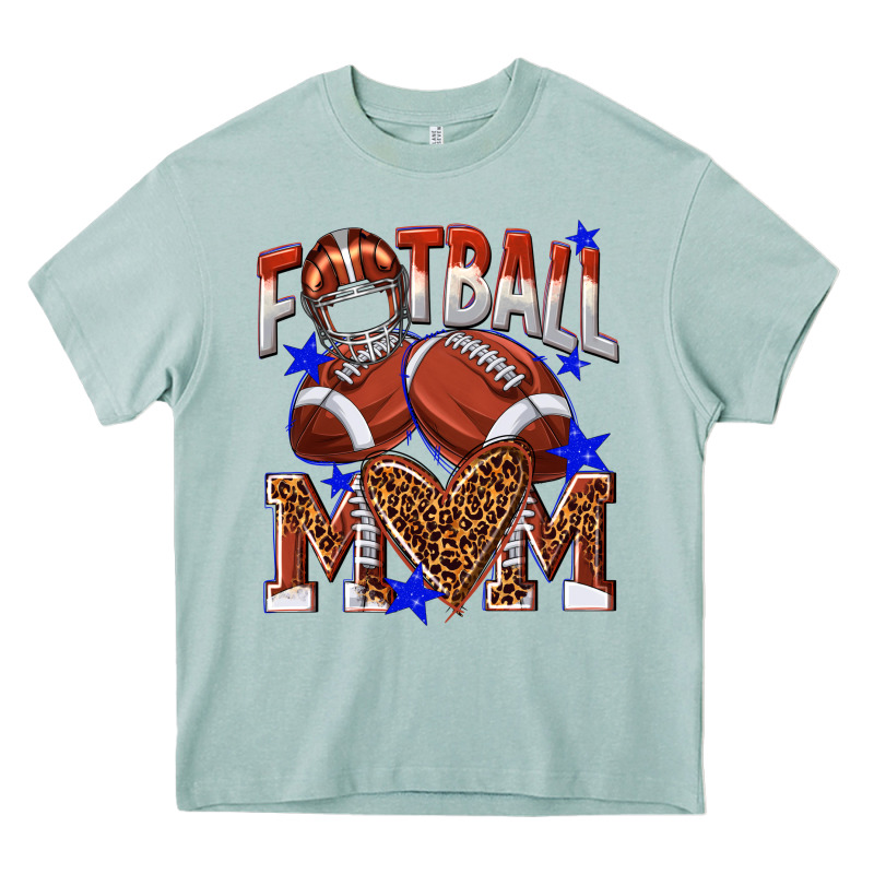 American Football Mom Heavy Core Tee by NancyCooperArtShop | Teevron