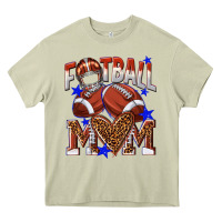 Mossy American Football Mom Heavy Core Tee - NancyCooperArtShop