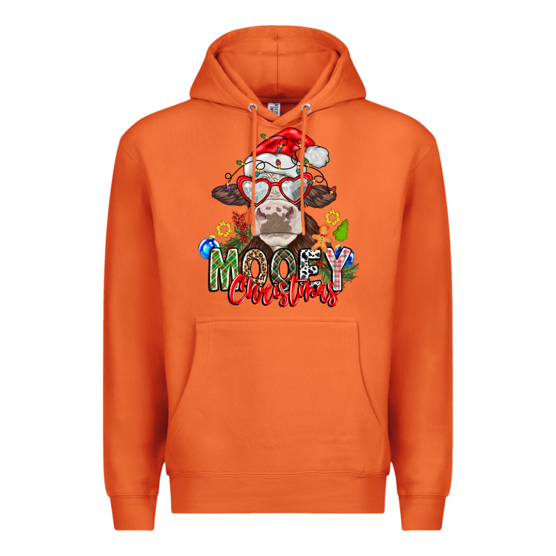 Mooey Christmas Premium Hoodie by CowhideDigitalArt | Teevron