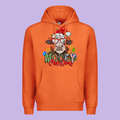Mooey Christmas Premium Hoodie Designed By Cowhidedigitalart