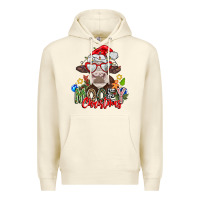 Sandshell Mooey Christmas Premium Hoodie - CowhideDigitalArt