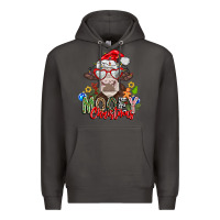 Smoke Mooey Christmas Premium Hoodie - CowhideDigitalArt
