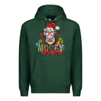 Sports Green Mooey Christmas Premium Hoodie - CowhideDigitalArt