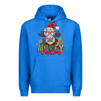 True Royal Mooey Christmas Premium Hoodie - CowhideDigitalArt