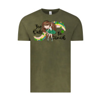Vintage Olive St. Patrick' Too cute to pinch Vintage Tee - CowGirlArtShop