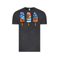 Vintage Black patriotic leopard popsicles Vintage Tee - Jasminsmagicworld