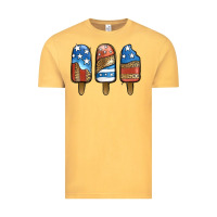 Vintage Mustard patriotic leopard popsicles Vintage Tee - Jasminsmagicworld