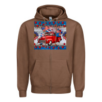 Chestnut american truck 4th of july tumbler Zipper Hoodie - BarkalooDesign