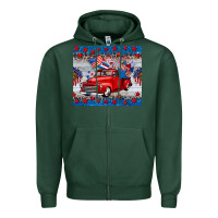 Sports Green american truck 4th of july tumbler Zipper Hoodie - BarkalooDesign