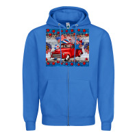 True Royal american truck 4th of july tumbler Zipper Hoodie - BarkalooDesign