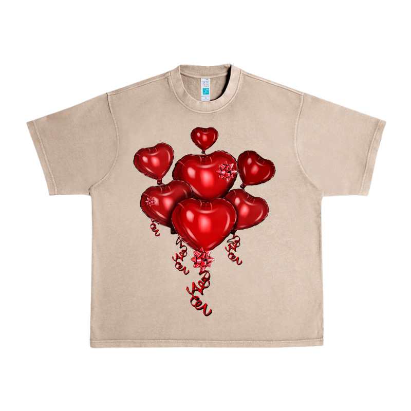 Heart Balloons Olivia Urban Heavy Tee by OliviaCreatesArt | Teevron