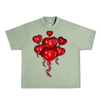 Oil Green heart balloons olivia Urban Heavy Tee - OliviaCreatesArt