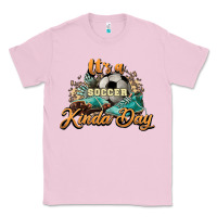 Bubblegum Pink It's a Soccer Kinda Day Classic Tee - HowdyJamesFarm