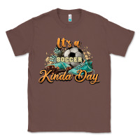 Chestnut It's a Soccer Kinda Day Classic Tee - HowdyJamesFarm