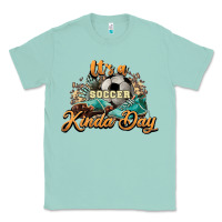 Seafoam It's a Soccer Kinda Day Classic Tee - HowdyJamesFarm
