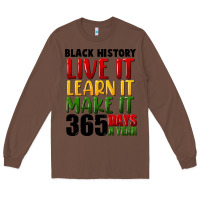 Chestnut black history live it Long Sleeve Tee - FaDigitalArtStudio