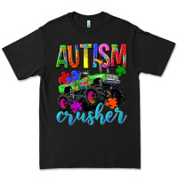 Black Autism Awareness crusher Premium Tee - NancyCooperArtShop