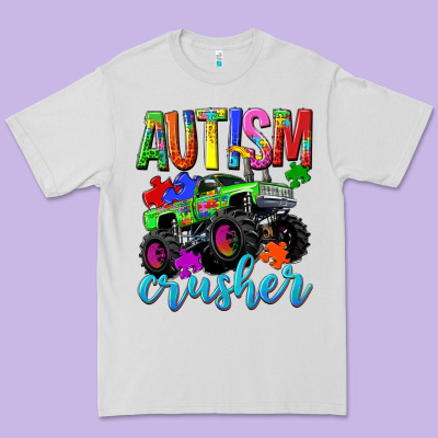 Autism Awareness Crusher Premium Tee Designed By Nancycooperartshop