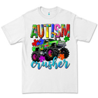 White Autism Awareness crusher Premium Tee - NancyCooperArtShop