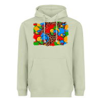 Matcha autism heart background Heavyweight Hoodie - AdoDesignShop