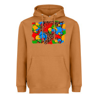 Meerkat autism heart background Heavyweight Hoodie - AdoDesignShop