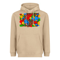 Mushroom autism heart background Heavyweight Hoodie - AdoDesignShop