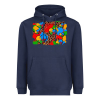 Navy autism heart background Heavyweight Hoodie - AdoDesignShop