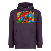 Plum autism heart background Heavyweight Hoodie - AdoDesignShop