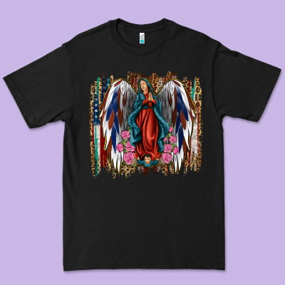 Lady Of Guadalupe Th Of July Premium Tee Designed By Jasminsmagicworld