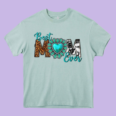 Best Mom Ever Heavy Core Tee Designed By Texasbilliewilder