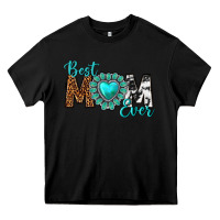 Black Best Mom Ever Heavy Core Tee - texasbilliewilder
