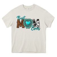 Cream Best Mom Ever Heavy Core Tee - texasbilliewilder