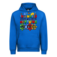 Cobalt in a world where you can be anything be kind Urban Hoodie - JahusDesignShop