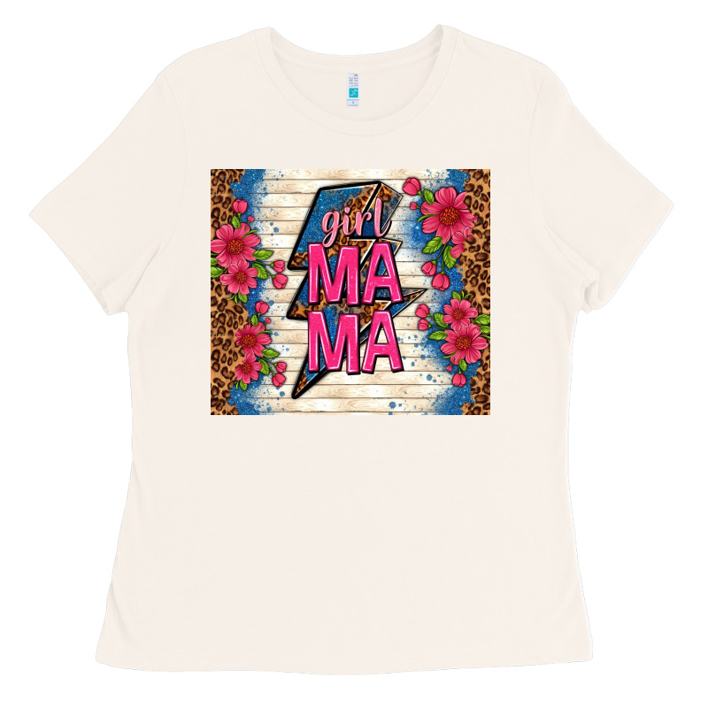 Girl Mama Thunder With Flowers Ladies Tee by TumblerDesignByShophia | Teevron