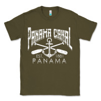 Army Green panama canal   central america pacific ocean traveling beach t shirt Classic Tee - maiPhamDesign