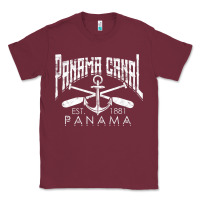 Burgundy panama canal   central america pacific ocean traveling beach t shirt Classic Tee - maiPhamDesign