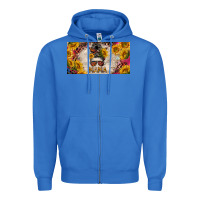 True Royal mess bun mama with sunflowers and colorful leopard license plate Zipper Hoodie - BarkalooDesign