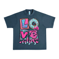 Midnight Navy love vibes Urban Heavy Tee - OliviaCreatesArt