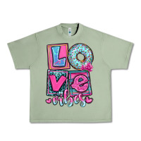 Oil Green love vibes Urban Heavy Tee - OliviaCreatesArt