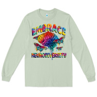 Matcha Embrace neurodiversity Autism Long Sleeve Tee - FaDigitalArtStudio