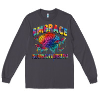 Smoke Embrace neurodiversity Autism Long Sleeve Tee - FaDigitalArtStudio