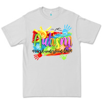 Dove Grey Autism accept understand love Premium Tee - NancyCooperArtShop